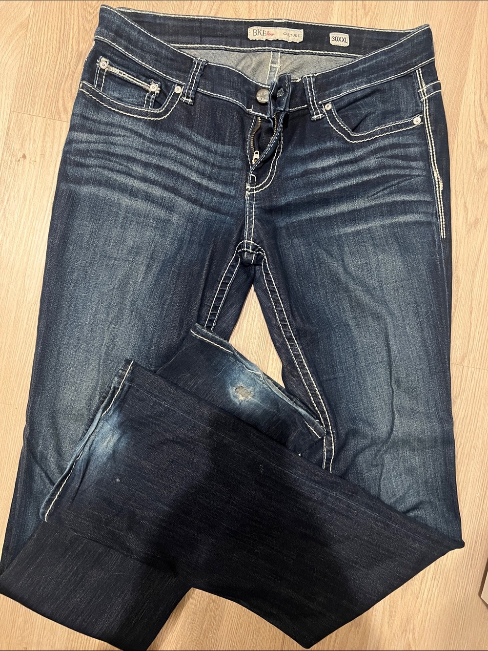 BKE Women’s Dark Indigo Boot Cut Jeans